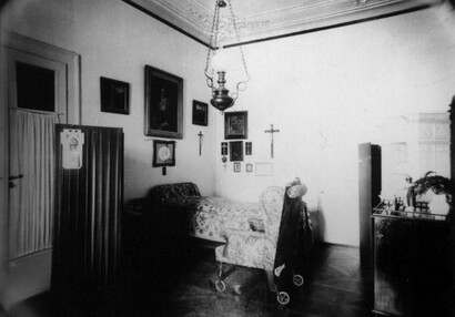 Ložnice Friedricha Ferdinanda v. Dalberga v roce 1908